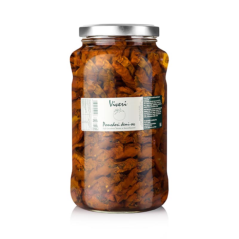 Viveri Pickled semi-dried tomatoes in sunflower oil - 2.9kg - Glass