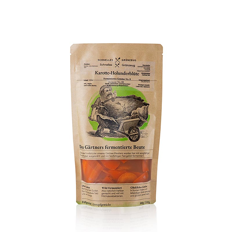 Hurtige grøntsager - gulerod med hyldeblomst - 200 g - taske