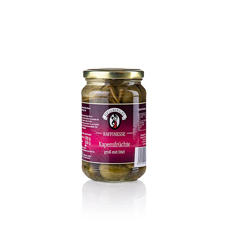 Caper fruit, large with a stalk, sophistication - 350g - Glass