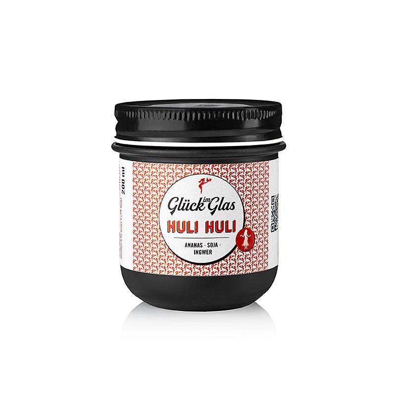 Glück im Glas - Huli Huli Sauce (Ananas, Soja, Ingwer) - 200 g - Glas Glück im Glas - Huli Huli Sauce (Ananas, Soja, Ingwer) - 200 g - Glas