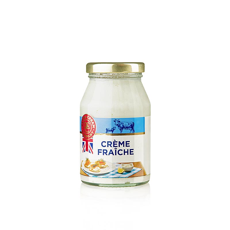 Engelse creme fraiche, 39% vet - 170 g - glas