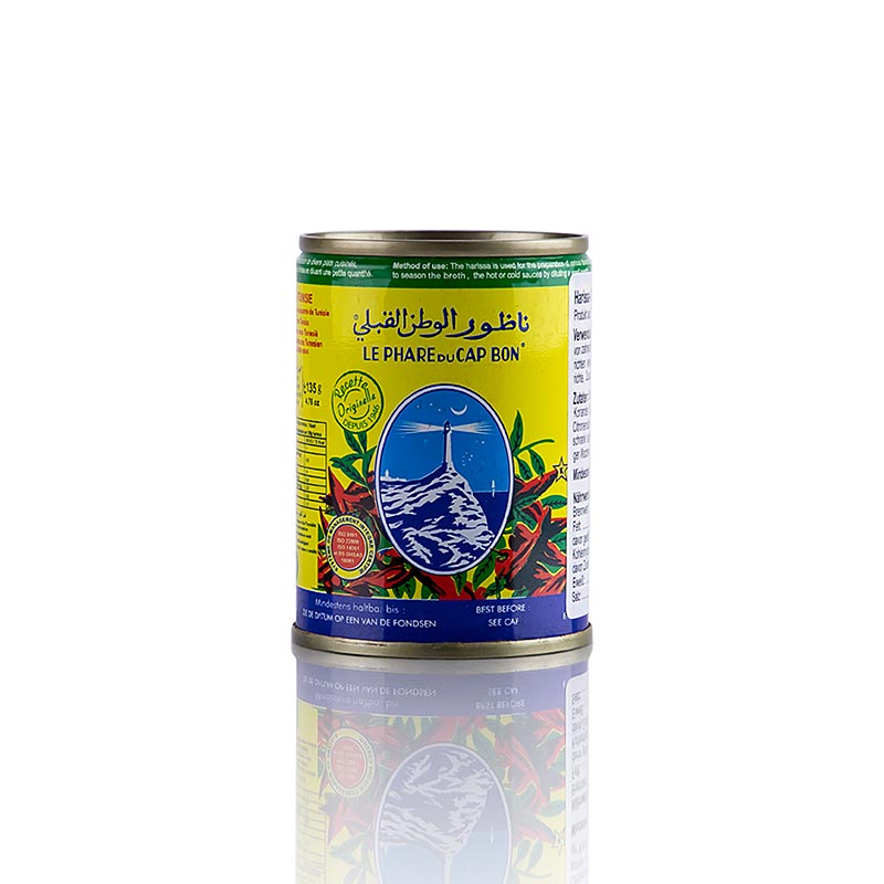 Harissa - pate a base de piments forts, d`ail, d`herbes et d`epices - 135g - peut