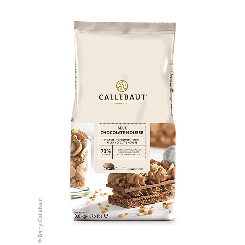 Callebaut Mousse au Chocolat - pulver, soedmaelk - 800 g - taske