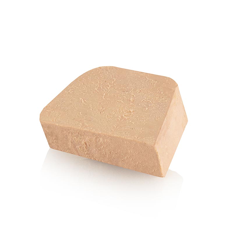 Block of duck liver, with pieces, trapezoid, semi-preserved, foie gras, rougie - 500g - PE shell