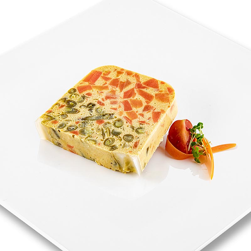 Terrine de legumes, prete a decouper, rougie - 1 kg - Peler Terrine de legumes, prete a decouper, rougie - 1 kg - Peler