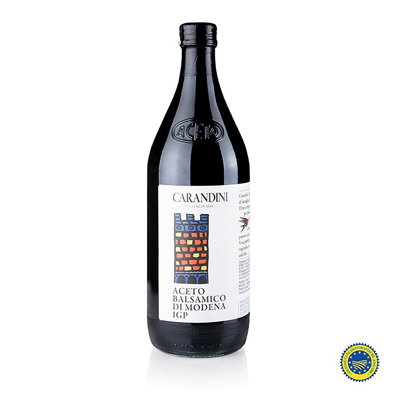 Aceto Balsamico Modena IGP, 6 mois, Classico (chateau colore, anciennement Ducale) - 1 litre - Bouteille