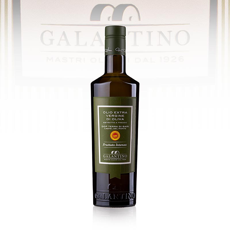 Huile d`olive extra vierge, Galantino Terra di Bari DOP/AOP, intensément fruitée - 500 ml - bouteille