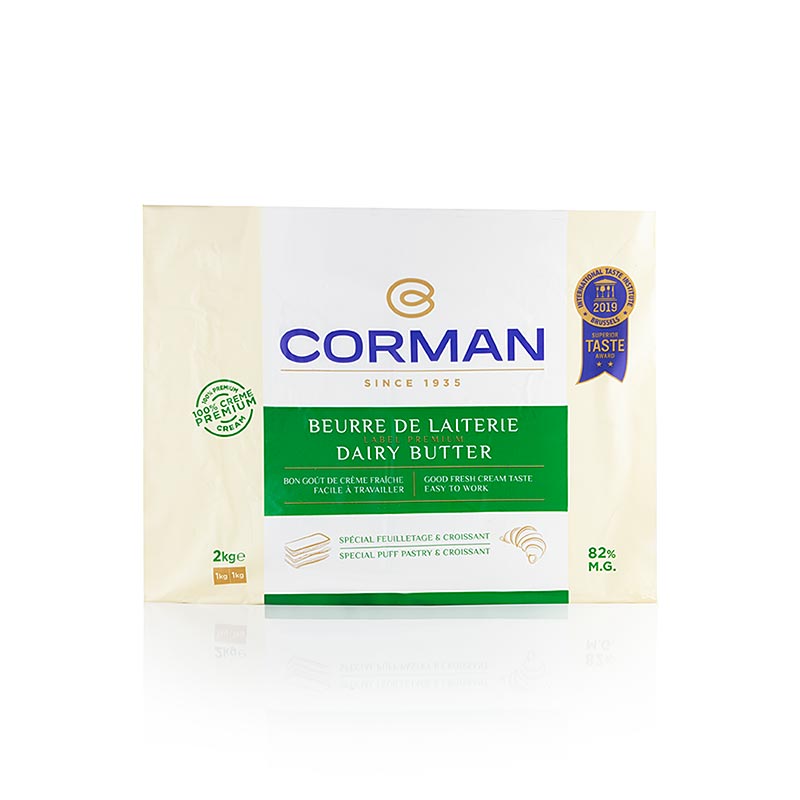 Drawing butter, touring plate, Corman (for puff pastry or butter figures) - 2kg - foil