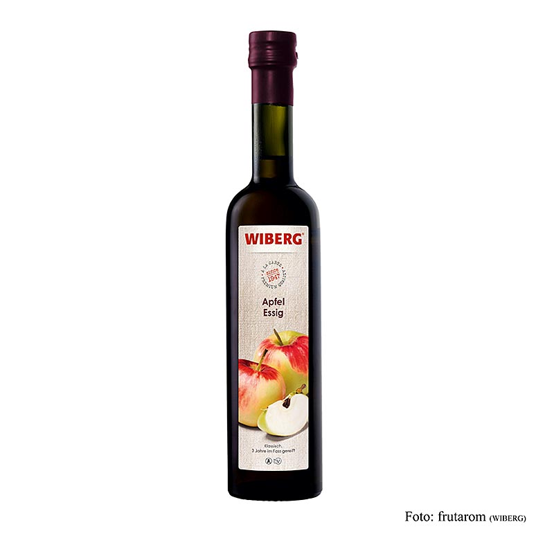 Vinaigre de cidre de pomme Wiberg classique, 3 ans, 5% d`acide - 500 ml - Bouteille