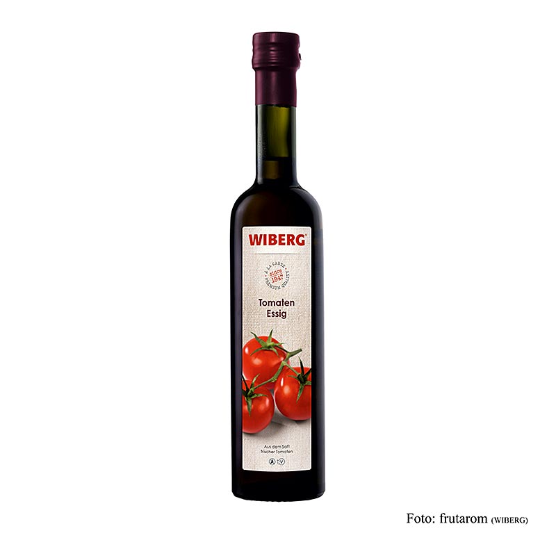 Vinaigre de tomate Wiberg, à partir du jus de tomates fraîches, 5% d`acidité - 500 ml - bouteille