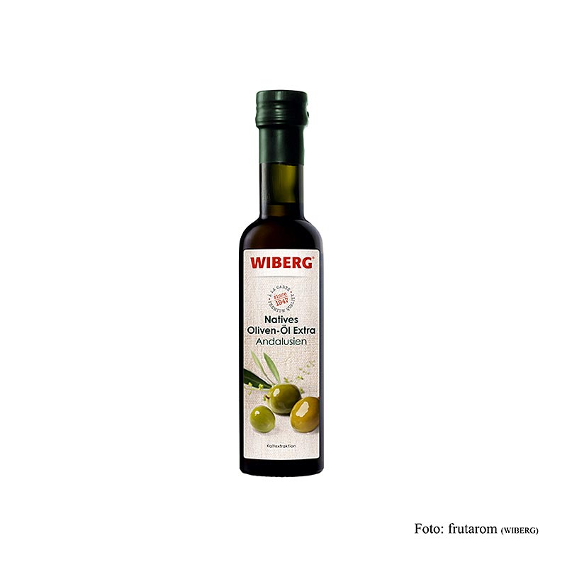 Huile d`olive extra vierge Wiberg, extraction à froid, Andalousie - 250 ml - bouteille