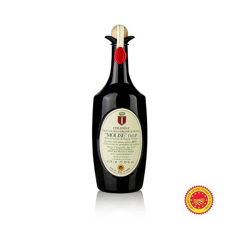 Huile d`olive extra vierge, Marina Colonna, Molise DOP/PDO, délicatement fruitée - 750 ml - bouteille