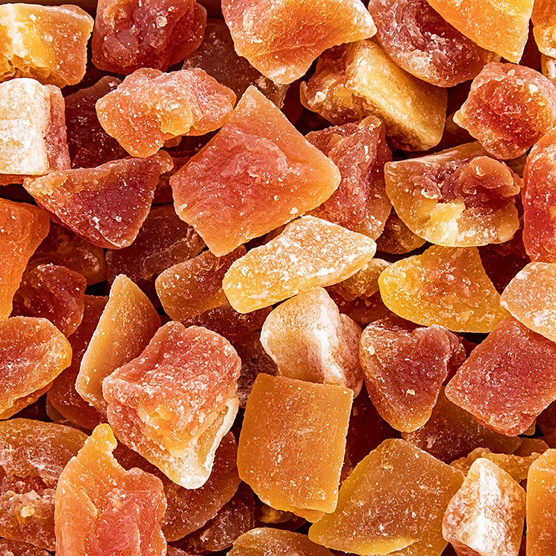 Papaya chunks (large pieces), dried, sulfured, without E330 - 1 kg - bag