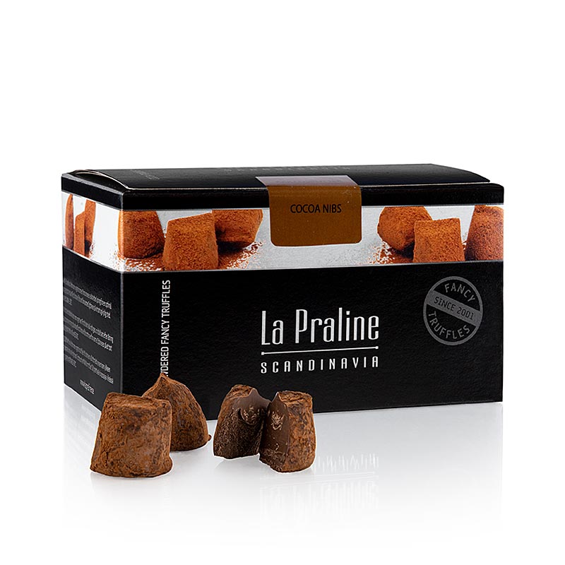 La Praline Fancy Truffles, Schokoladenkonfekt mit Kakaosplitter, Schweden - 200 g - Schachtel