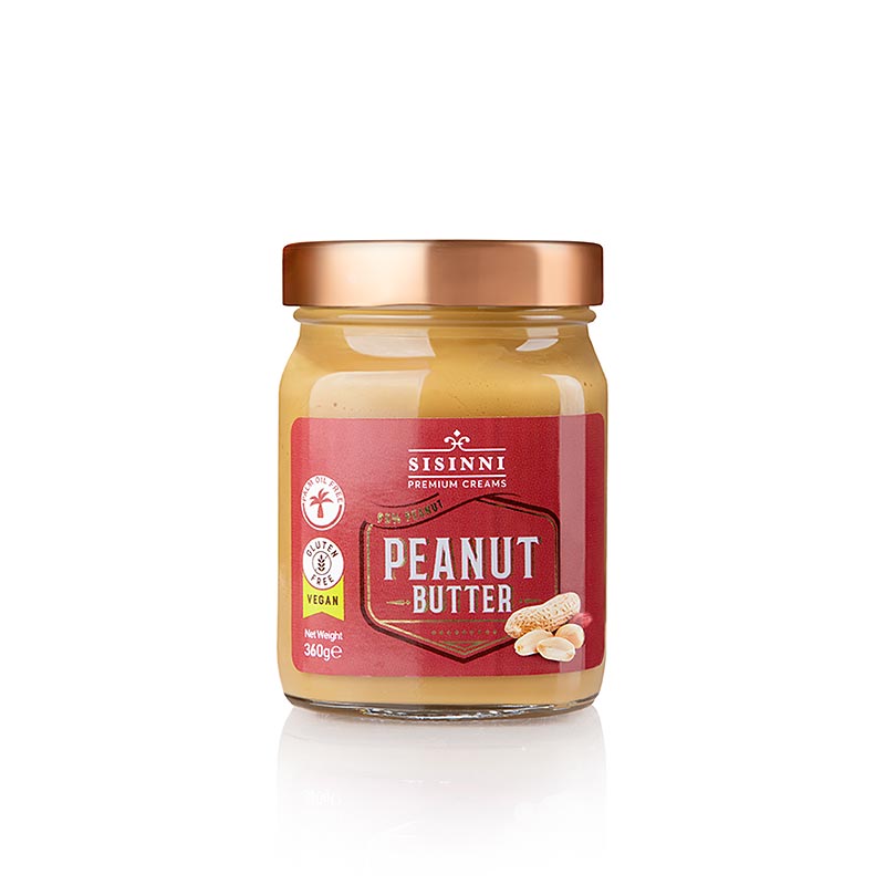 Beurre d`arachide (pâte d`arachide), Sisinni - 360g - Verre