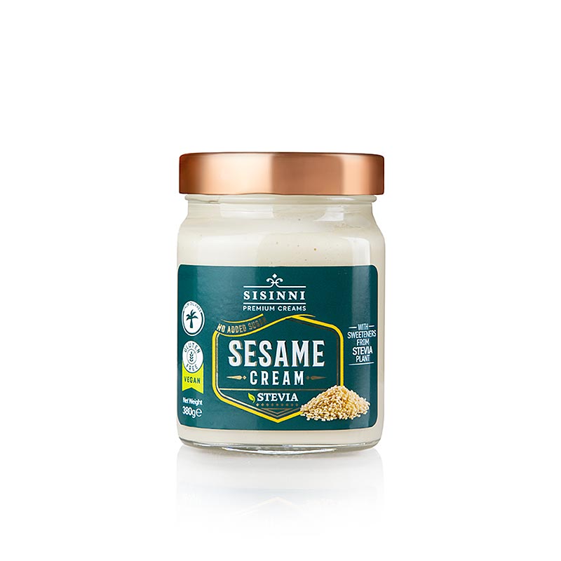 Crème de Sésame, avec Stevia, Sisinni - 380g - Verre