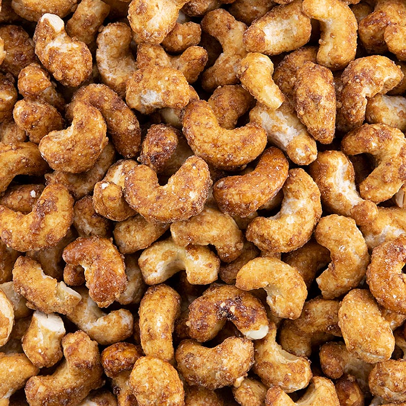 Burnt cashews, with cinnamon and bourbon vanilla - 1 kg - Pe-bucket