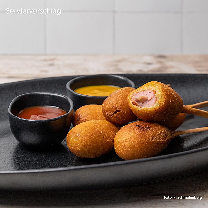 Corn Dogs on a Stick, Damhus - 1.8kg, 60x30g - Cardboard