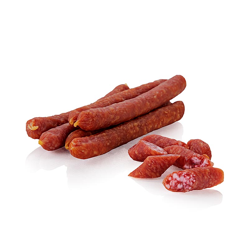 Vulcano Vulcanossi Paprika (würzig-scharf), Mini Salamis - 85 g - Beutel