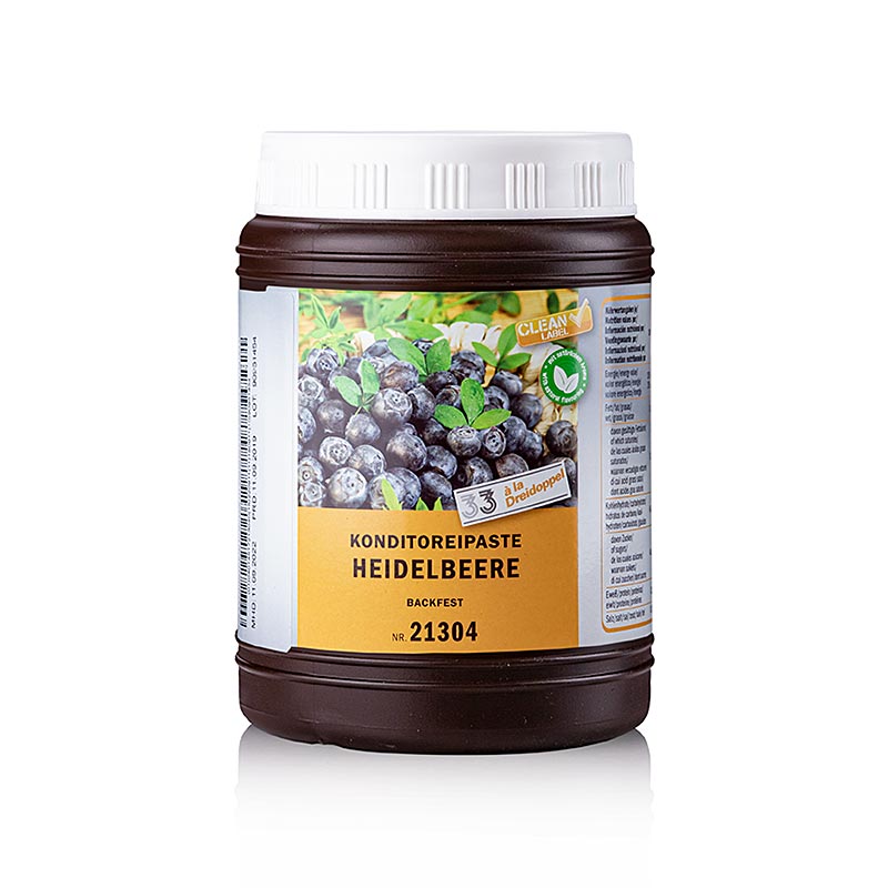 Heidelbeer-Paste, Dreidoppel, No.213 - 1 kg - Pe-dose