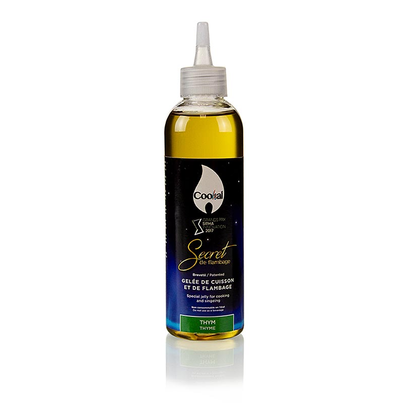 Secret de Flambage Thyme, Flambé Gel, Cookal - 200ml - pe bottle