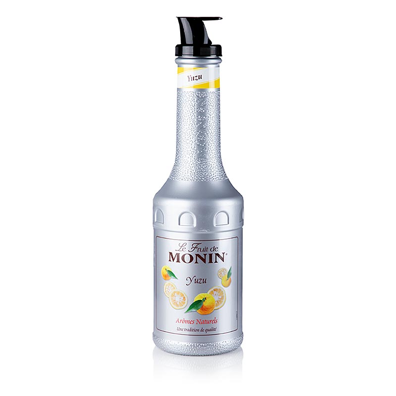 Mélange de purée de fruits Monin Bouteille Yuzu avec bec verseur - 1L - Bouteille