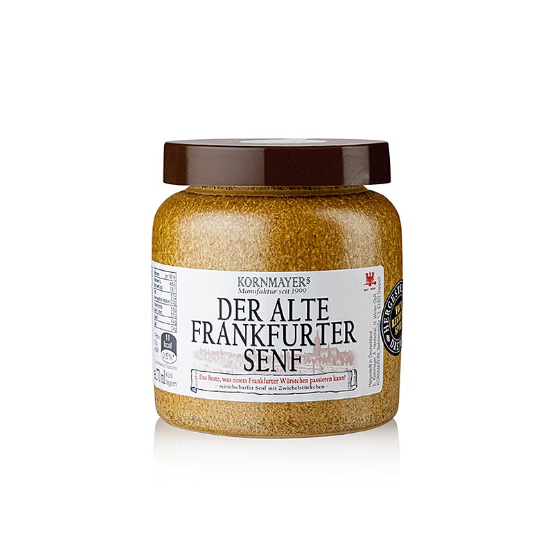 Kornmayer - Oude Frankfurt-mosterd, medium heet - 270 ml - Glas