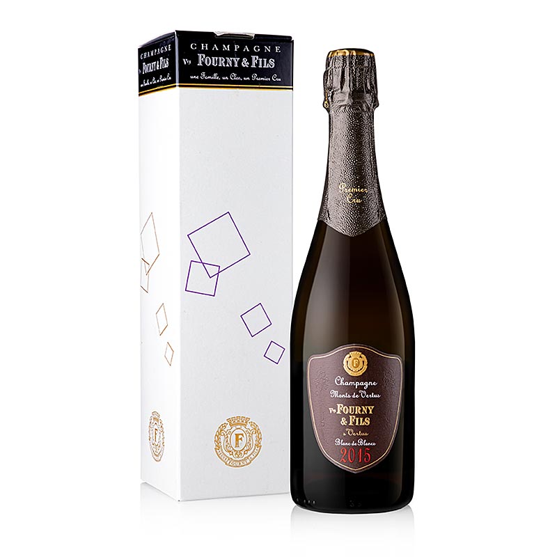 Champagne Veuve Fourny 2015 Monts Vertus, Blanc de Blancs 1st Cru, ekstra brut, 12% vol. - 750 ml - Flaske