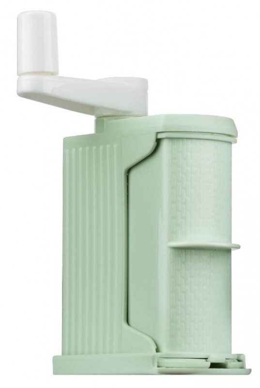 Parmesan mill, plastic, green, Parmesan mill, Rigamonti - 10x5x16cm - Piece