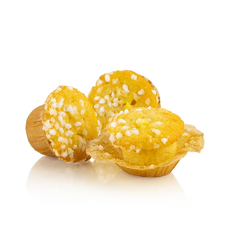 Muffins, vanilje/citron, fyldt, bedesessert - 1,08 kg, 72x15g - Pap