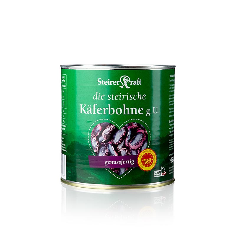 Käferbohne, in Lake (g.U. Steiermark), Steirer Kraft - 2,65 kg - Dose Käferbohne, in Lake (g.U. Steiermark), Steirer Kraft - 2,65 kg - Dose