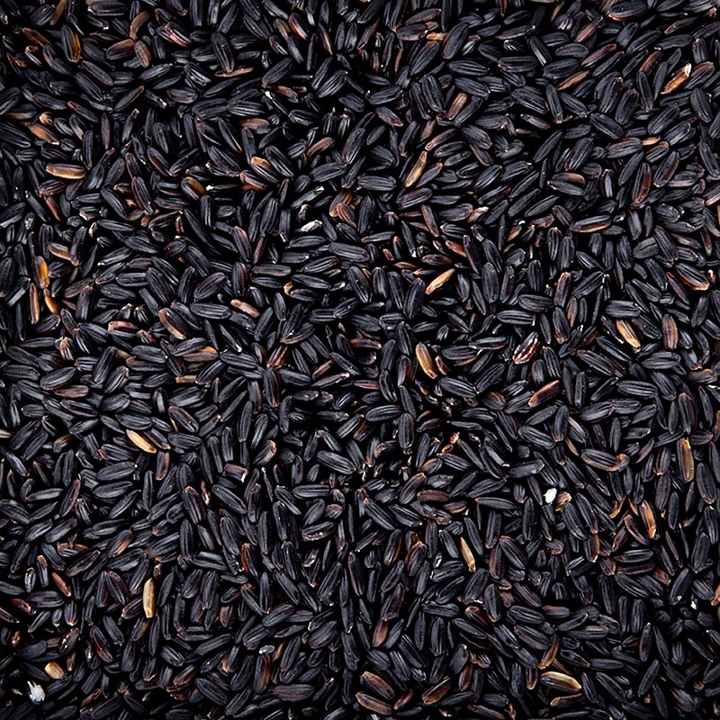 Riz noir naturel à grains courts, Piémont, idéal pour le risotto - 1 kg - sac