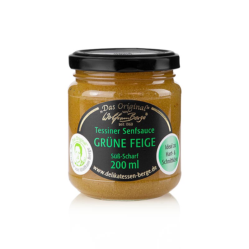 Original Ticino fig and mustard sauce, Wolfram Berge - 200 ml - Glass