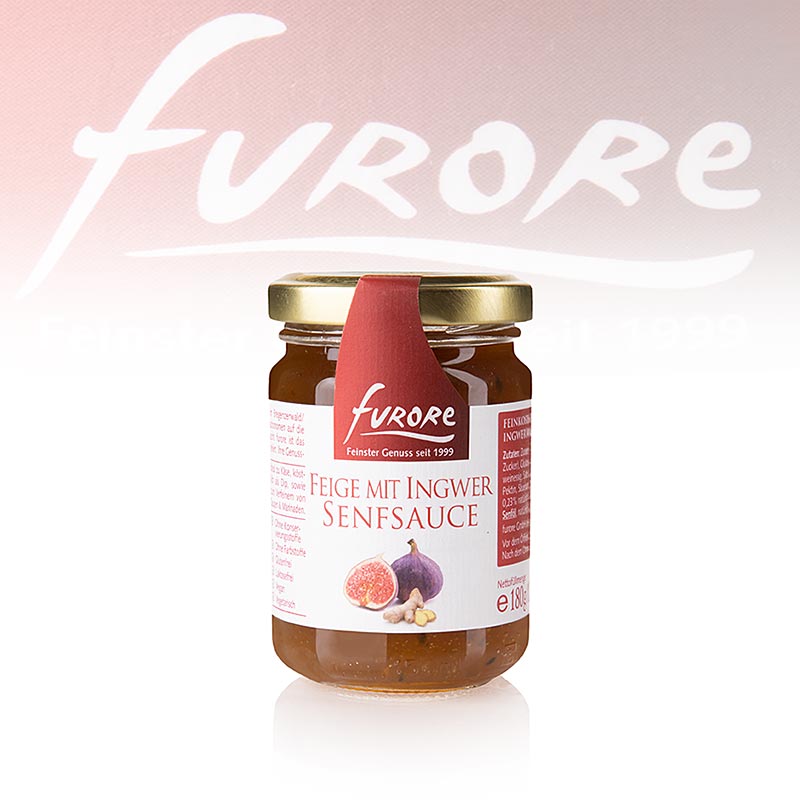 Furore - Feigen-Senf-Sauce, mit Ingwer und Limone - 180 g - Glas