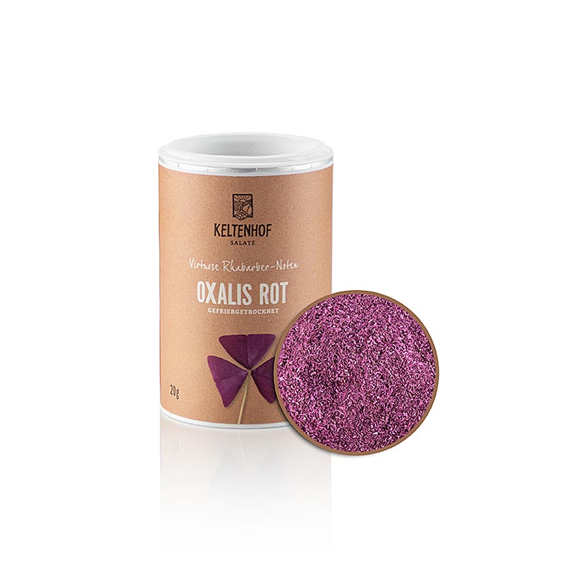 Oxalis, red, freeze-dried, Keltenhof - 20g - PE can