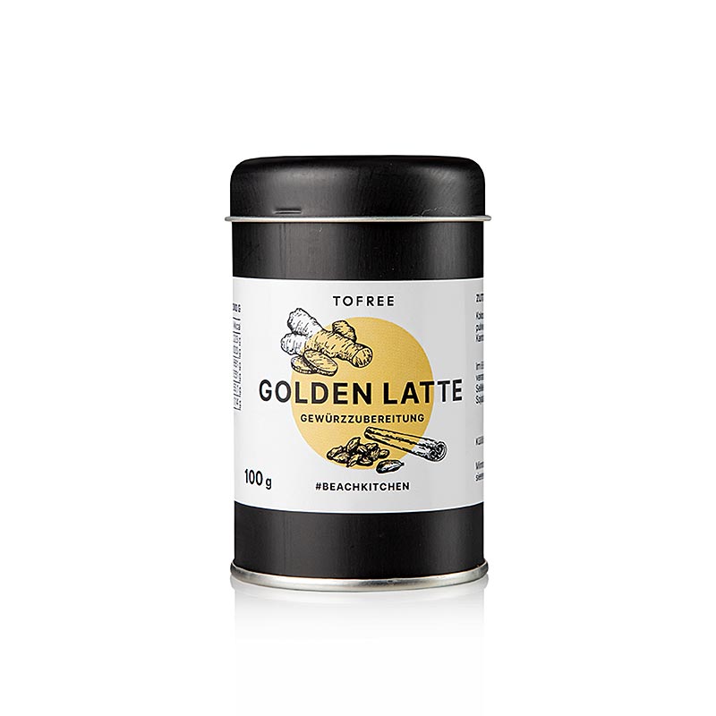 TOFREE-noord - Golden Latte, kruidenbereiding - 100 gr - Glas