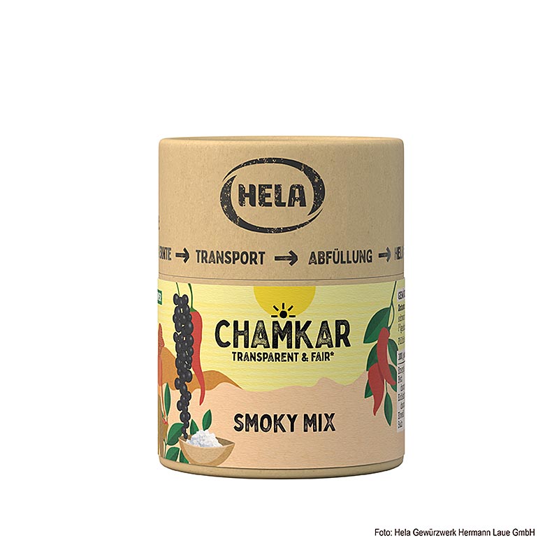 HELA Chamkar - Mélange fumé, sel épicé - 110g - boîte à arômes