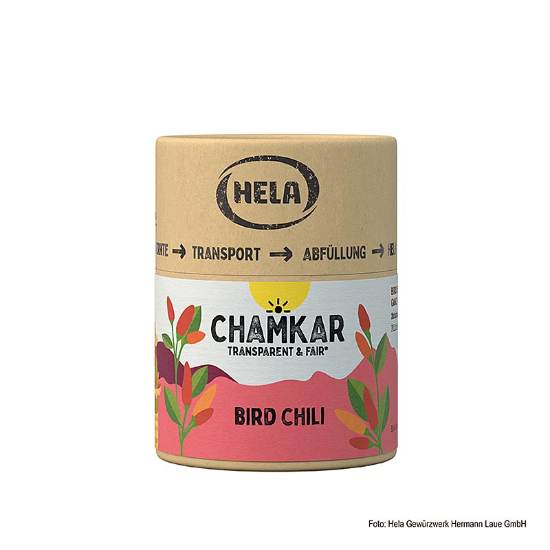 HELA Chamkar - Bird Chili (Vogelaugenchili), getrocknet - 25 g - Aromabox