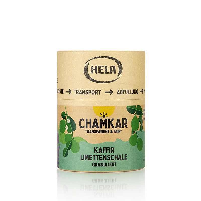 HELA Chamkar - Kaffir Limettenschale, granuliert - 40 g - Aromabox