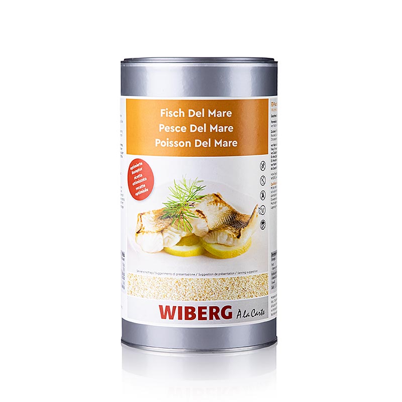 Wiberg Fisch Del Mare Würzmischung mit Meersalz - 1 kg - Aromabox