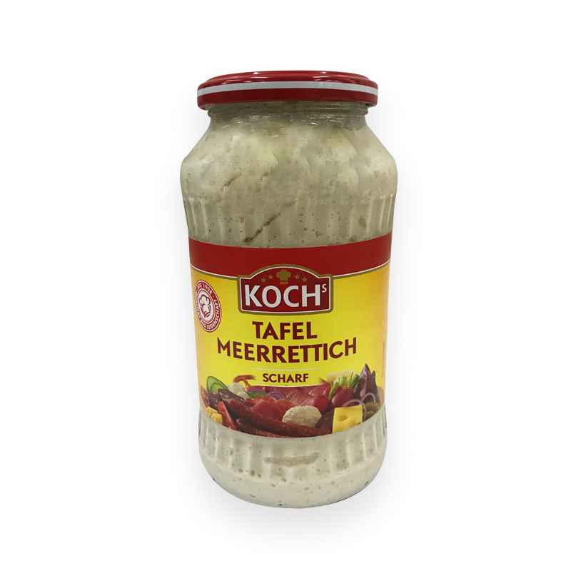 Meerrettich gerieben, ohne Sahne - 700 g - Glas