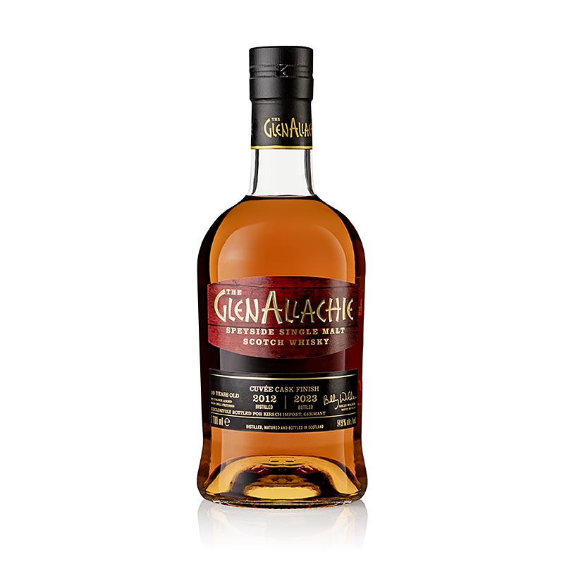 Single malt whisky Glenallachie 10 jaar PX, Moscatel en Ruby, 54,9%, Speyside - 700ml - Fles