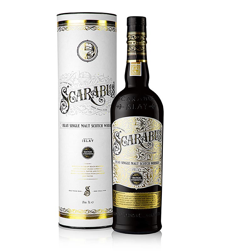 Single Malt Whisky Scarabus Batch Strength, 57% ABV, Islay Scotland, i GP - 700 ml - Flaske