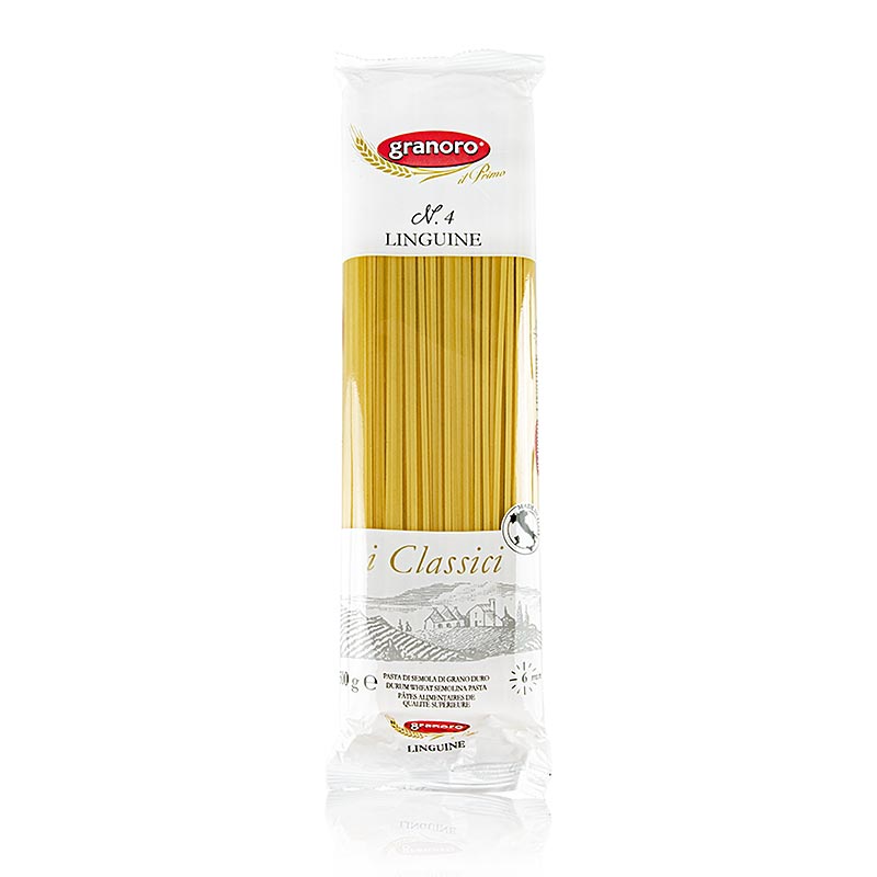 Granoro Linguine, Bandnudel, 2 mm, No.4 - 12 kg, 24 x 500g - Karton