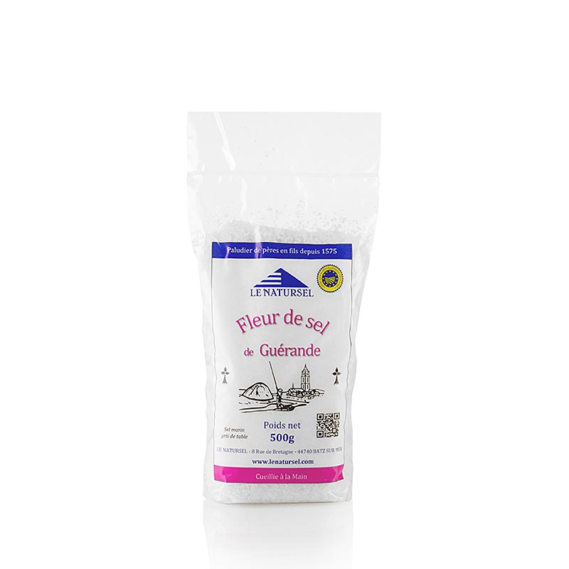 Fleur de Sel, aus der Guerande (Frankreich), g.g.A. - 500 g - Beutel