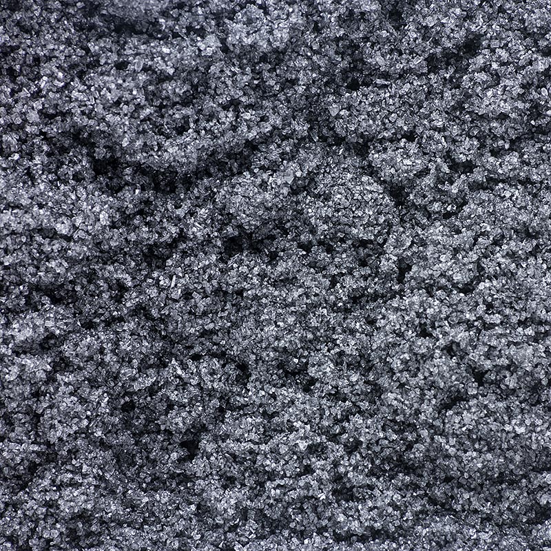 Palm Island, schwarzes Pacific-Salz, Dekorsalz mit Aktivkohle, fein, Hawaii - 1 kg - Beutel