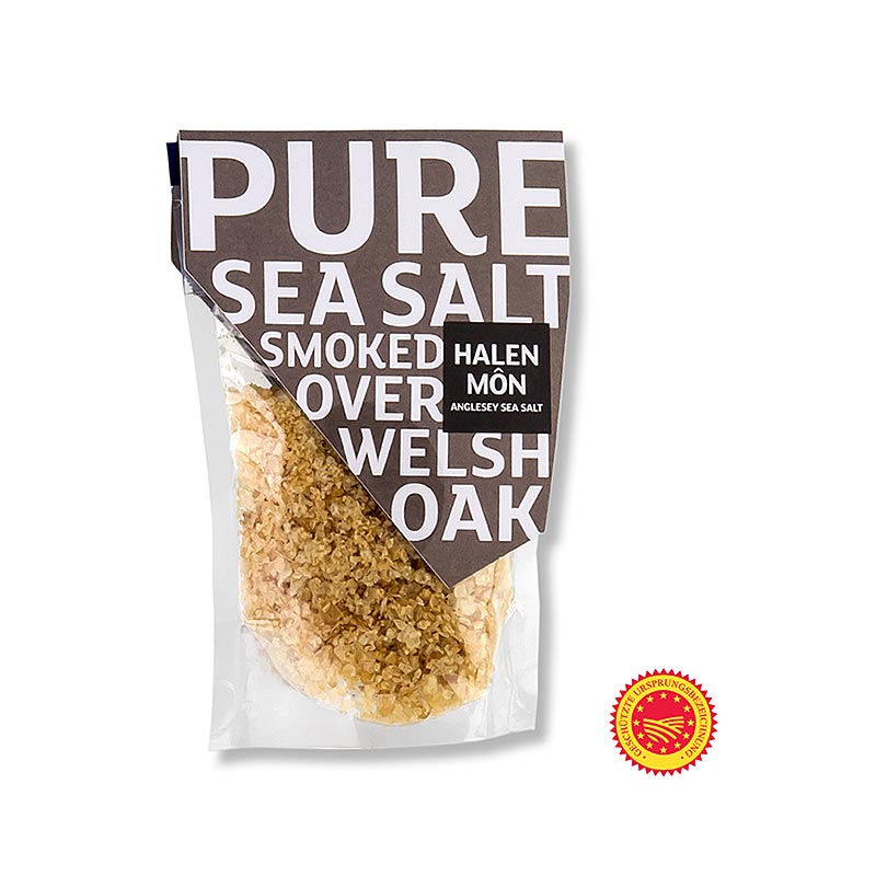 Halen Mon, smoked sea salt flakes from Wales, PDO - 100 g - Piece