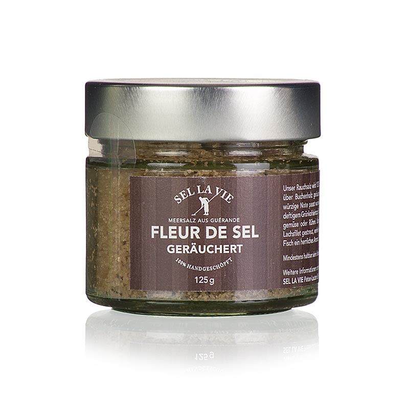 Fleur de Sel, geräuchert, Sel la Vie - 125 g - Glas