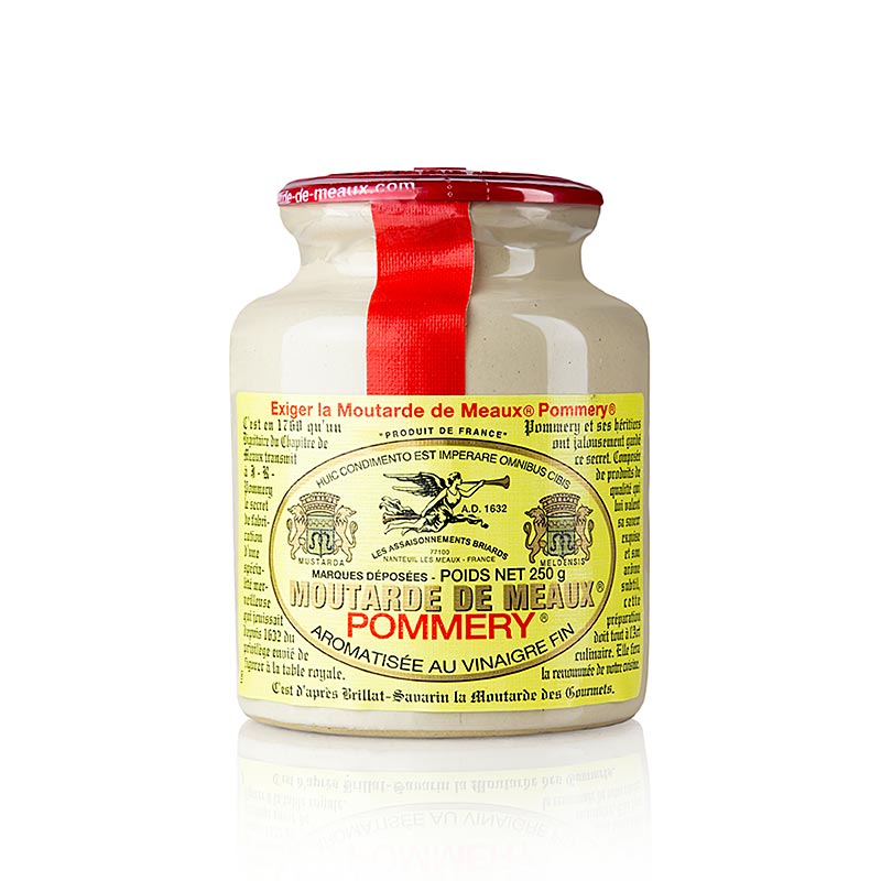 Moutarde de Meaux® -grober Senf, scharf, Pommery® - 480 ml - Steinkrug