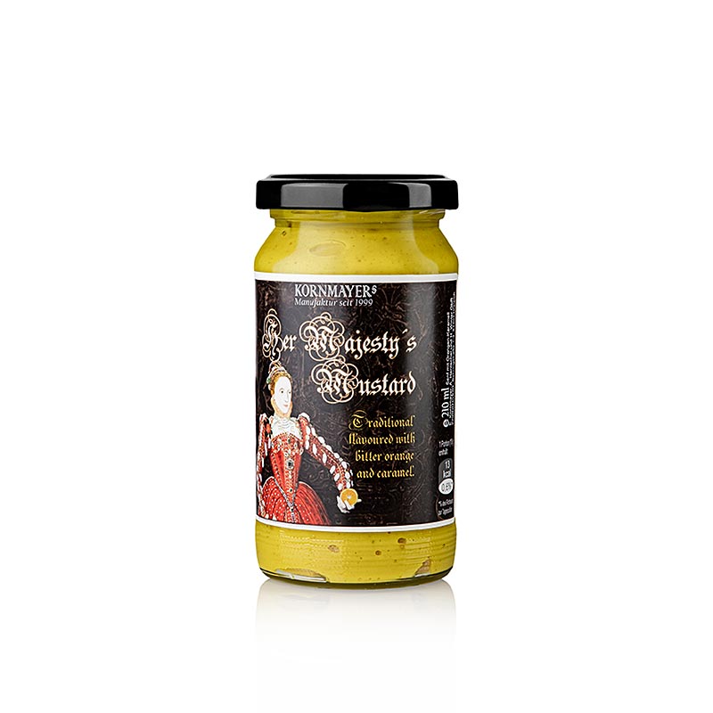 Kornmayer - Her Majesty`s mosterd, met bittere sinaasappel en karamel - 210 ml - Glas